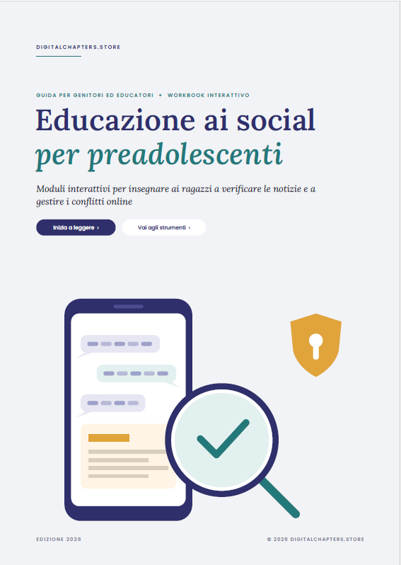 Educazione ai social per preadolescenti - Moduli interattivi per insegnare ai ragazzi a verificare le notizie e a gestire i conflitti online