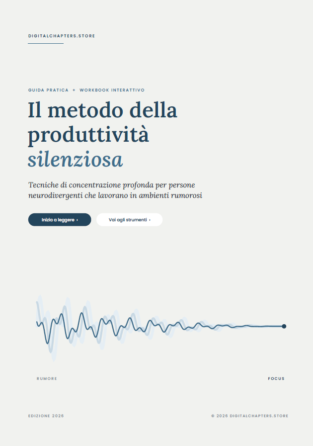 Il metodo della produttività silenziosa - Tecniche di concentrazione profonda per persone neurodivergenti che lavorano in ambienti rumorosi