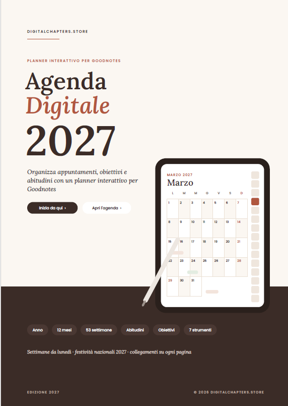 Il Mio 2027 in Ordine: agenda + metodo per pianificare ogni giornata